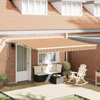 Einziehbare Markise Mehrfarbig 400 x 350 cm