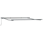 Einziehbare Markise Mehrfarbig 400 x 350 cm Polyester und Stahl