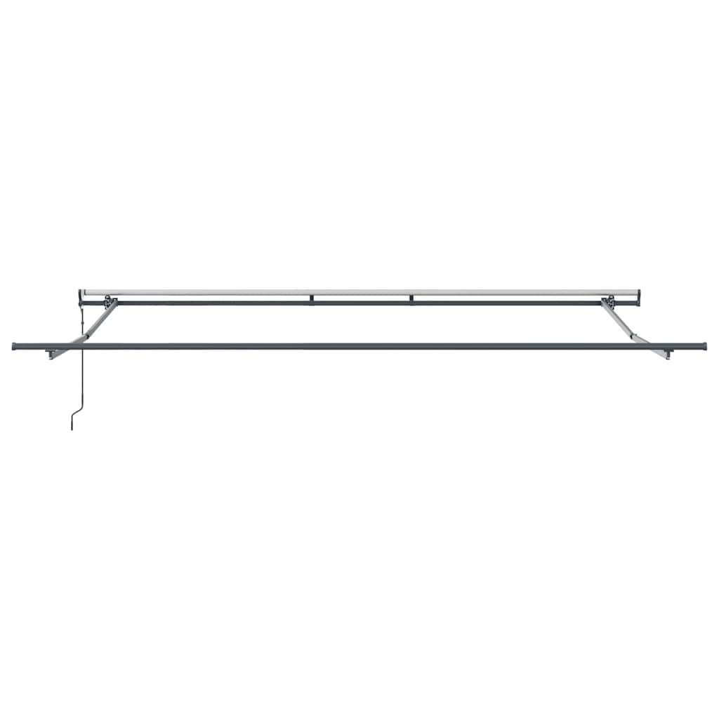 Einziehbare Markise Mehrfarbig 400 x 350 cm Stoff und Aluminium