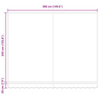 Markise Beige 400 x 350 cm Polyester und Metall