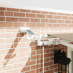 Einziehbare Markise Beige 400 x 350 cm Polyester und Metall