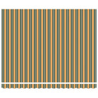 Einziehbare Markise Grün und Weiß 400 x 350 cm Stoff