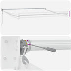 Markise Orange und Braun 450 x 300 x 165 cm