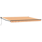 Markise Gelb und Orange 450 x 300 x 165 cm Polyester und Metall