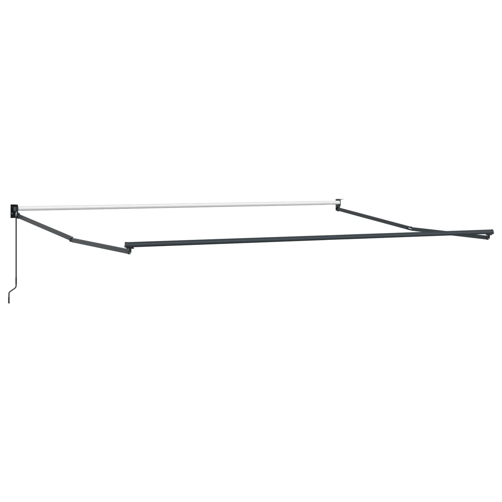 Markise Rot und Weiß 450 x 300 x 165 cm Polyester und Metall