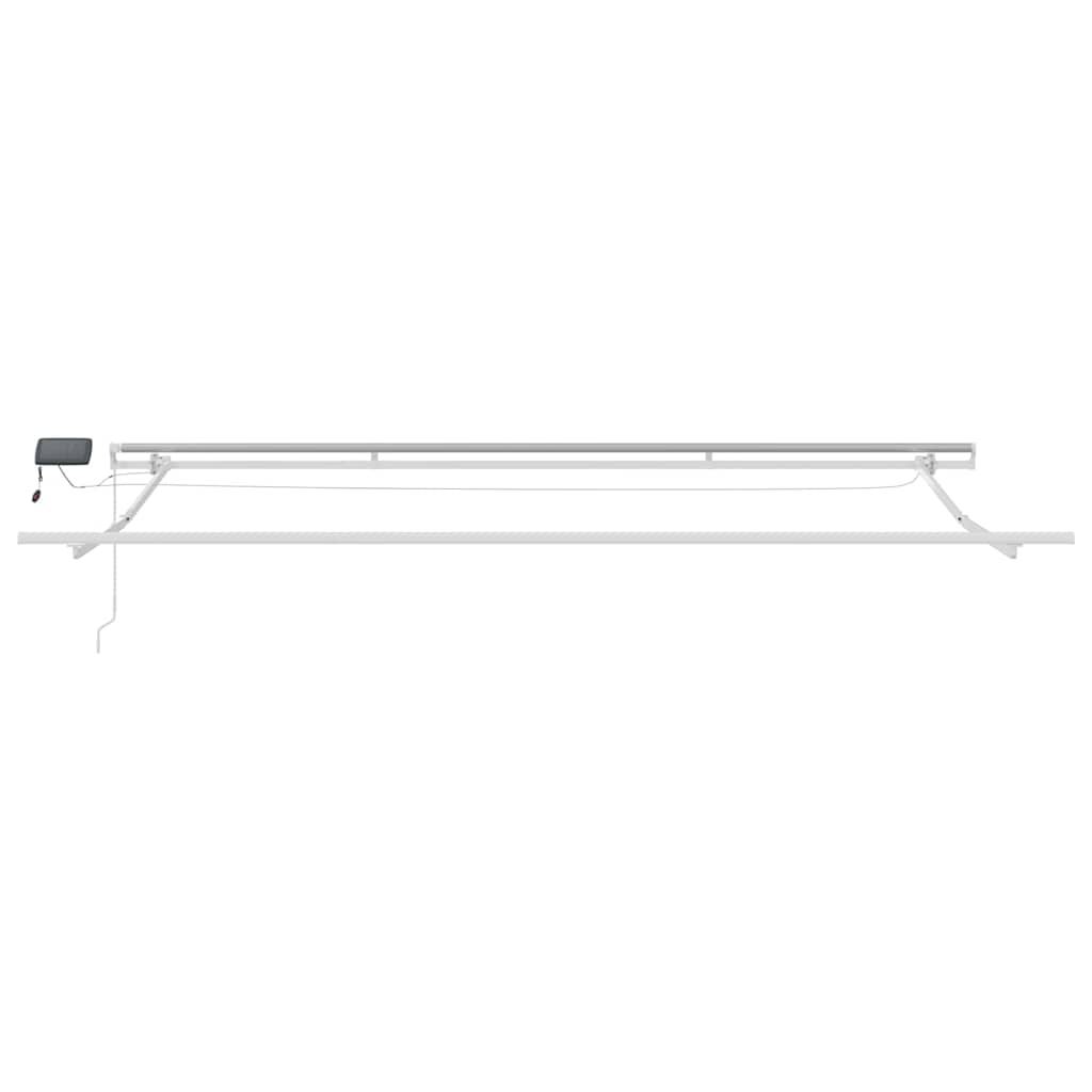 Einziehbare Markise Mehrfarbig 450 x 300 cm Stoff und Stahl