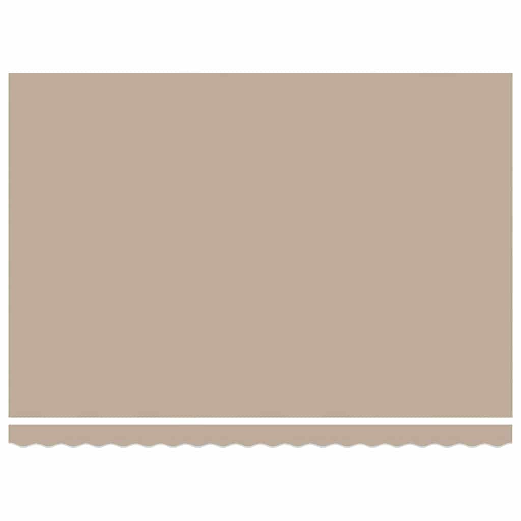 Einziehbare Markise Beige 450 x 300 cm Stoff und Stahl