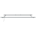 Einziehbare Markise Beige 450 x 300 cm Stoff und Aluminium