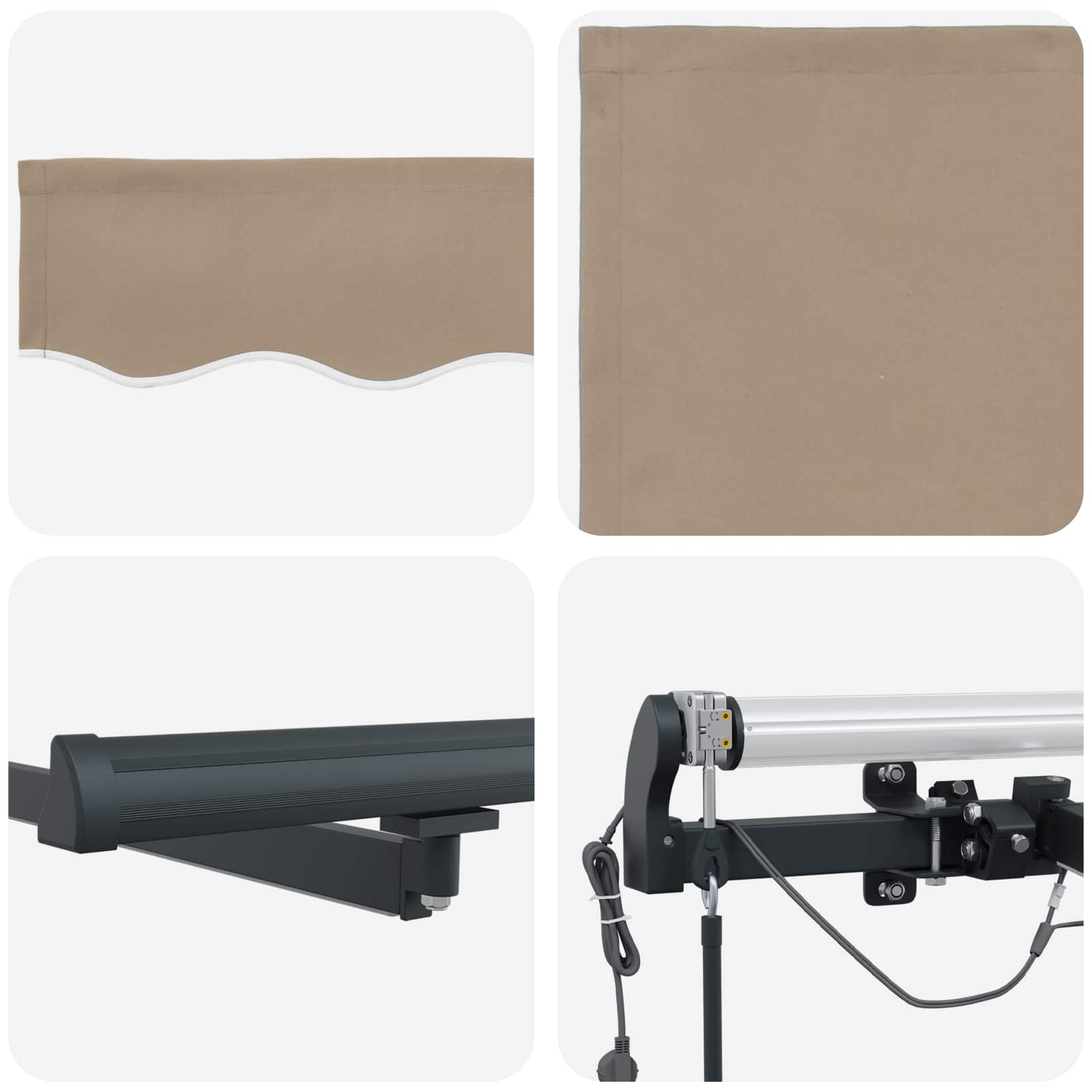 Markisenstoff Beige 450 x 300 cm Polyester