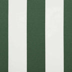 Markise Grün und Weiß 450 x 300 x 165 cm Polyester und Metall