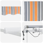 Einziehbare Markise Mehrfarbig 450 x 350 cm