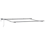 Einziehbare Markise Grün und Gelb 450 x 350 cm Stoff