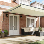 Markisenrahmen Creme 500 x 300 cm Polyester mit PU-Beschichtung