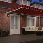 Einziehbare Markise Orange und Braun 500 x 300 cm