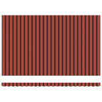 Einziehbare Markise Orange und Braun 500 x 300 cm