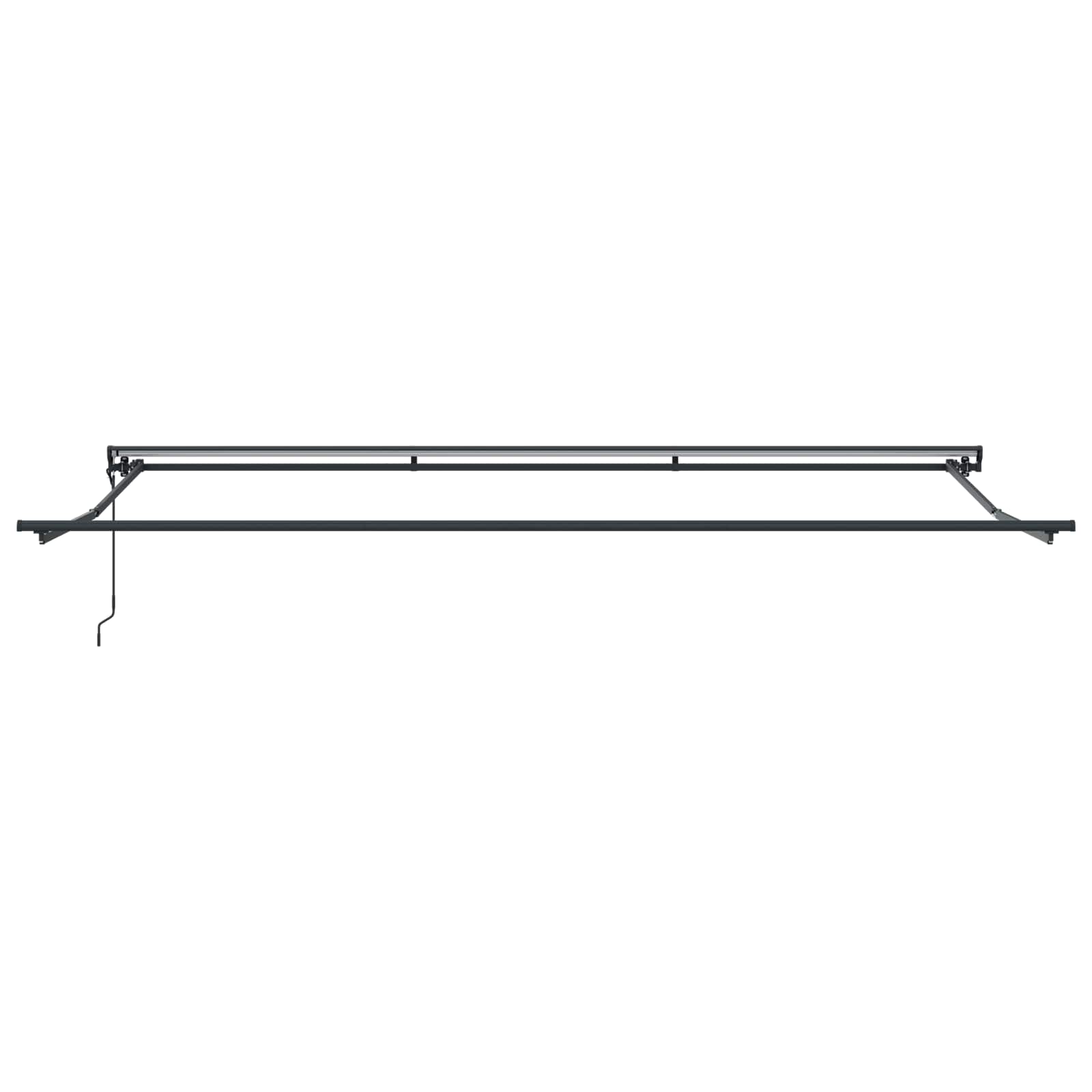 Markisenrahmen Braun 500 x 300 cm Polyester mit PU-Beschichtung