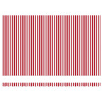 Einziehbare Markise Rot und Weiß 500 x 300 cm