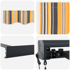Markise Mehrfarbig 500 x 300 x 165 cm Polyester und Aluminium