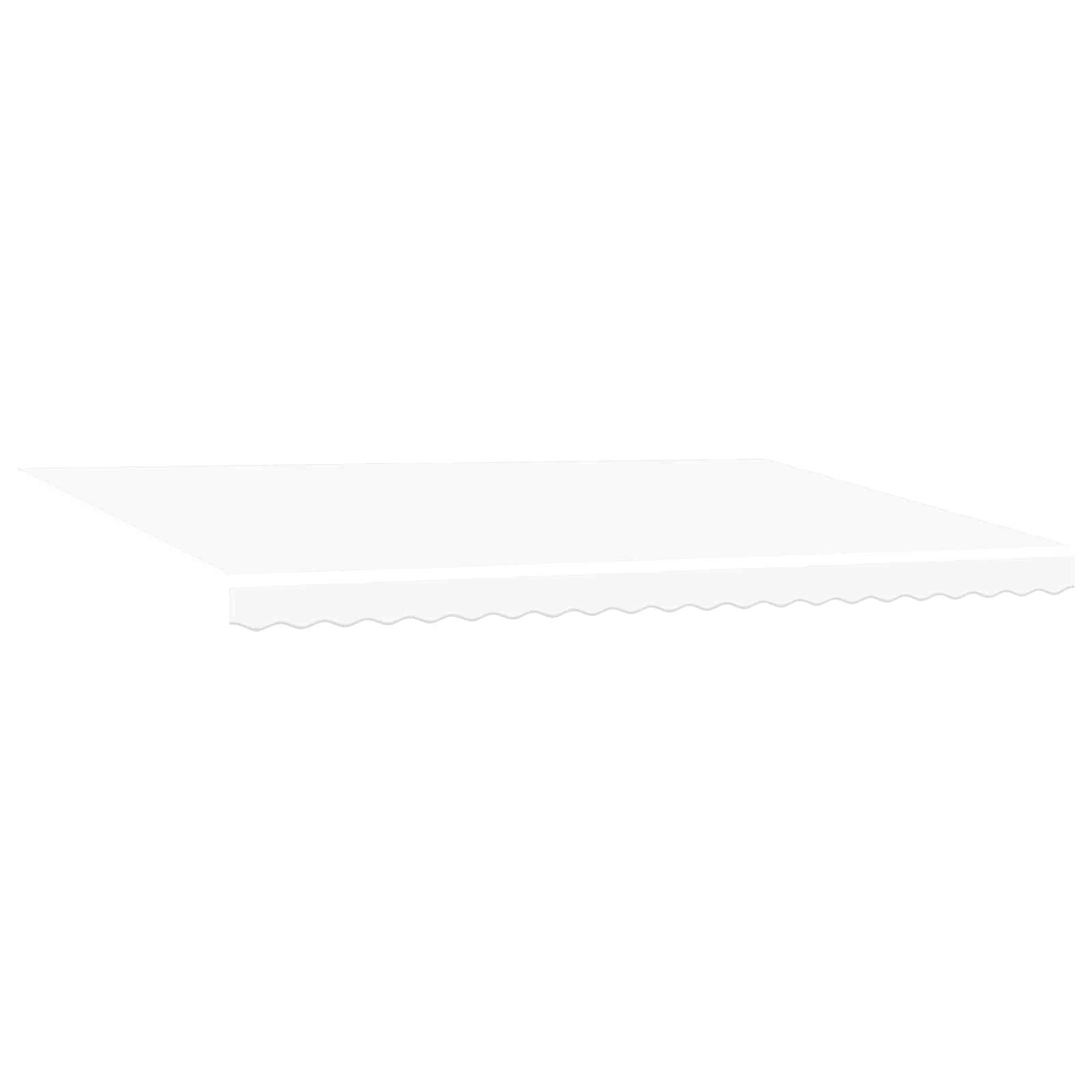 Markisenstoff Weiß 500 x 300 cm Polyester