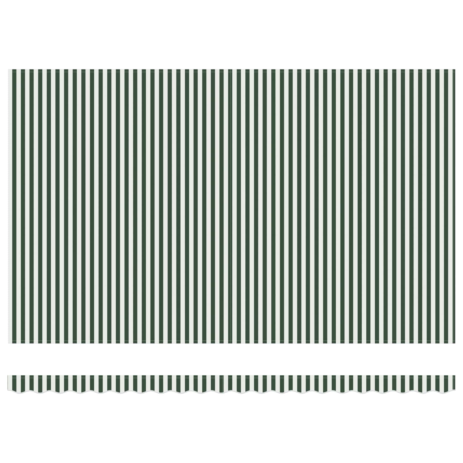 Markisenstoff Grün und Weiß 500 x 350 cm Polyester