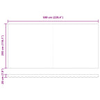 Einziehbare Markise Orange und Braun 600 x 300 cm