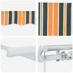 Einziehbare Markise Mehrfarbig 600 x 300 cm