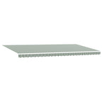 Einziehbare Markise Grün und Weiß 600 x 300 cm