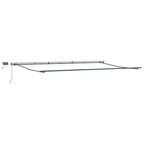 Einziehbare Markise Orange und Braun 600 x 350 cm Stoff
