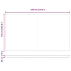 Einziehbare Markise Mehrfarbig 600 x 350 cm
