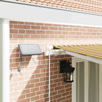 Einziehbare Markise Mehrfarbig 600 x 350 cm Stoff und Stahl