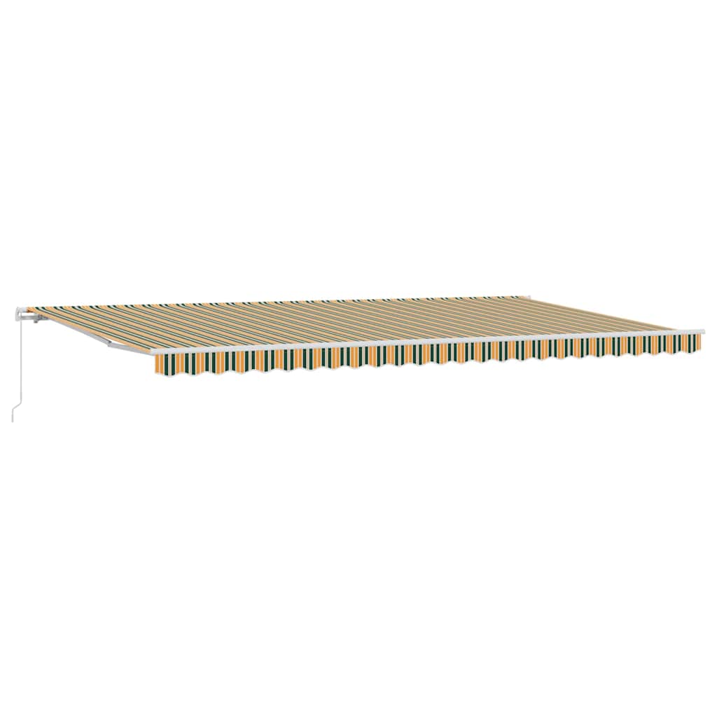 Einziehbare Markise Mehrfarbig 600 x 350 cm