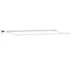 Einziehbare Markise Grün und Gelb 600 x 350 cm Stoff und Stahl