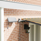 Einziehbare Markise Grün und Gelb 600 x 350 cm Stoff