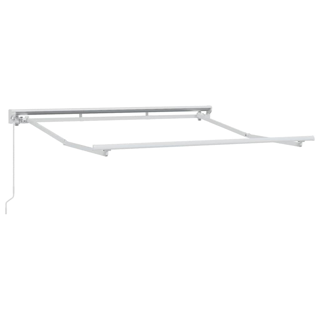 Markisenrahmen Verstellbar Weiß 2,5 x 2 m Stahl