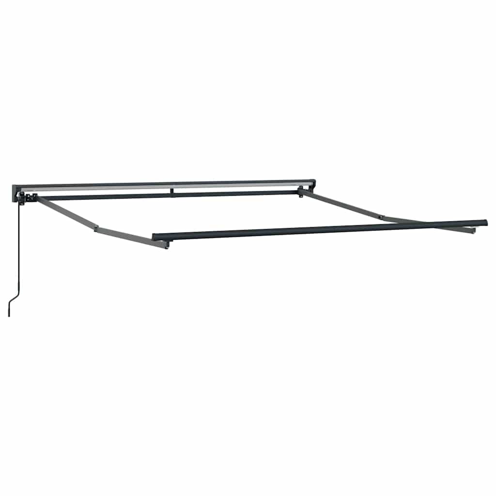Markisenrahmen Verstellbar Anthrazit 3 x 2,5 m Stahl