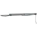 Markisenrahmen Verstellbar Anthrazit 3 x 2,5 m Stahl