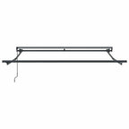 Markisenrahmen Verstellbar Anthrazit 3 x 2,5 m Stahl