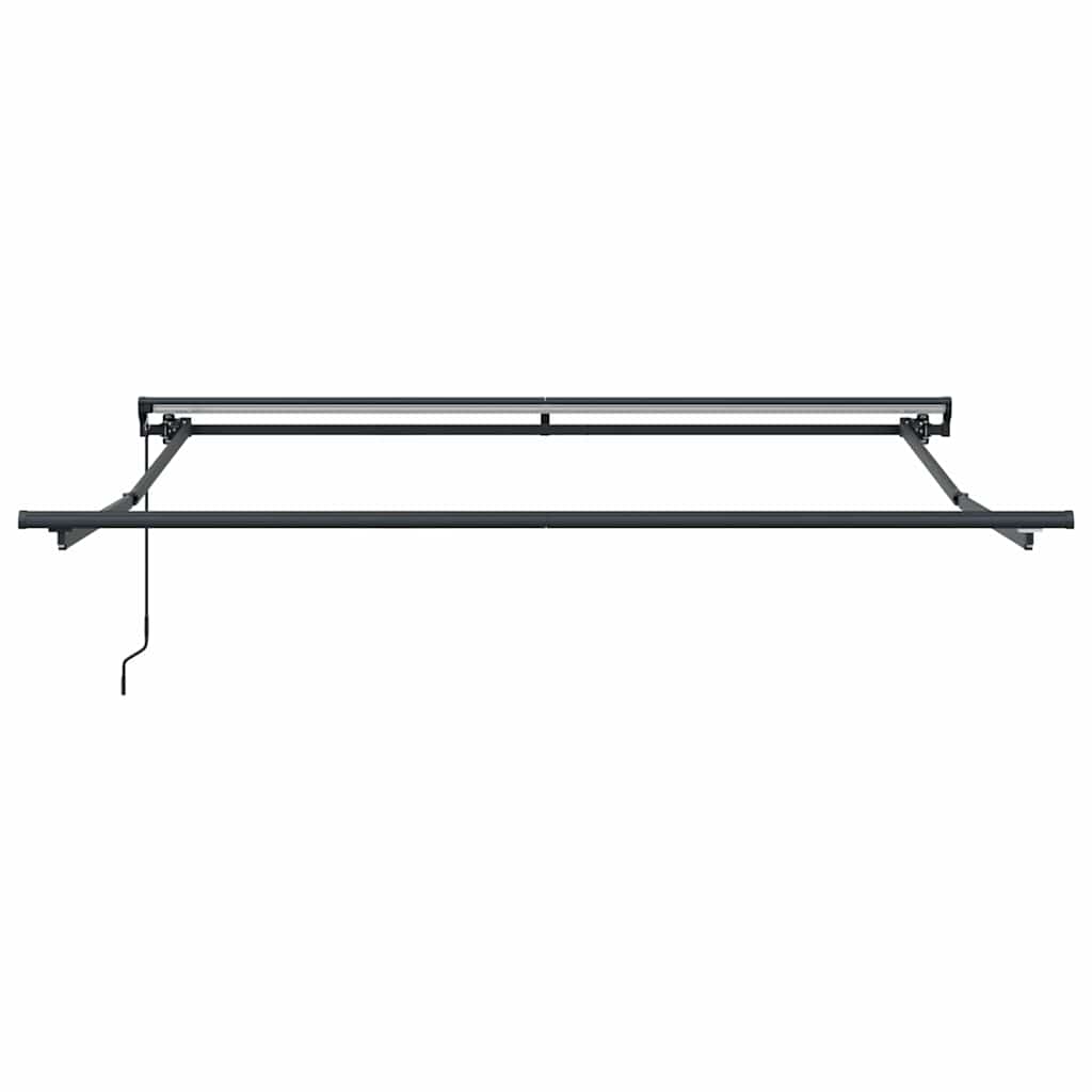 Markisenrahmen Verstellbar Anthrazit 3 x 2,5 m Stahl