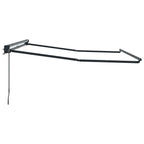 Markisenrahmen Verstellbar Anthrazit 3 x 2,5 m Stahl