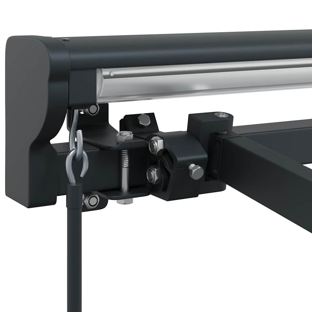 Markisenrahmen Verstellbar Anthrazit 3,5 x 2,5 m Stahl