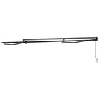 Markisenrahmen Verstellbar Anthrazit 3,5 x 2,5 m Stahl