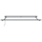 Markisenrahmen Verstellbar Anthrazit 3,5 x 2,5 m Stahl