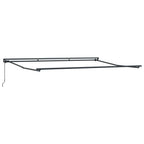 Markisenrahmen Verstellbar Anthrazit 4,5 × 3 m Stahl