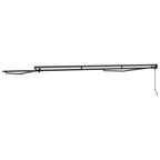 Markisenrahmen Verstellbar Anthrazit 4,5 × 3 m Stahl