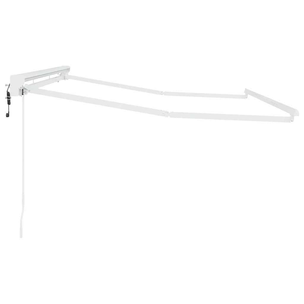 Markisenrahmen Verstellbar Weiß 3 x 2 m Stahl