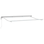 Markisenrahmen Verstellbar Weiß 3,5 x 2 m Stahl