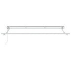 Markisenrahmen Verstellbar Weiß 3,5 x 2 m Stahl