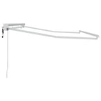 Markisenrahmen Verstellbar Weiß 3,5 x 2 m Stahl