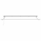Markisenrahmen Verstellbar Weiß 4 x 2 m Stahl