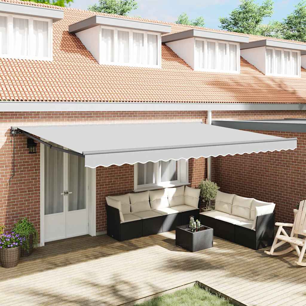 Markisenrahmen Verstellbar Anthrazit 4 x 3 m Stahl